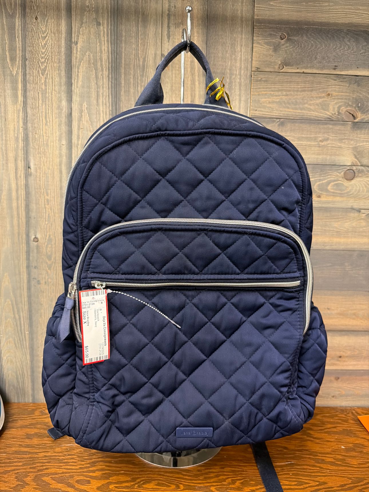 Women's Size X Vera Bradley Navy Backpack