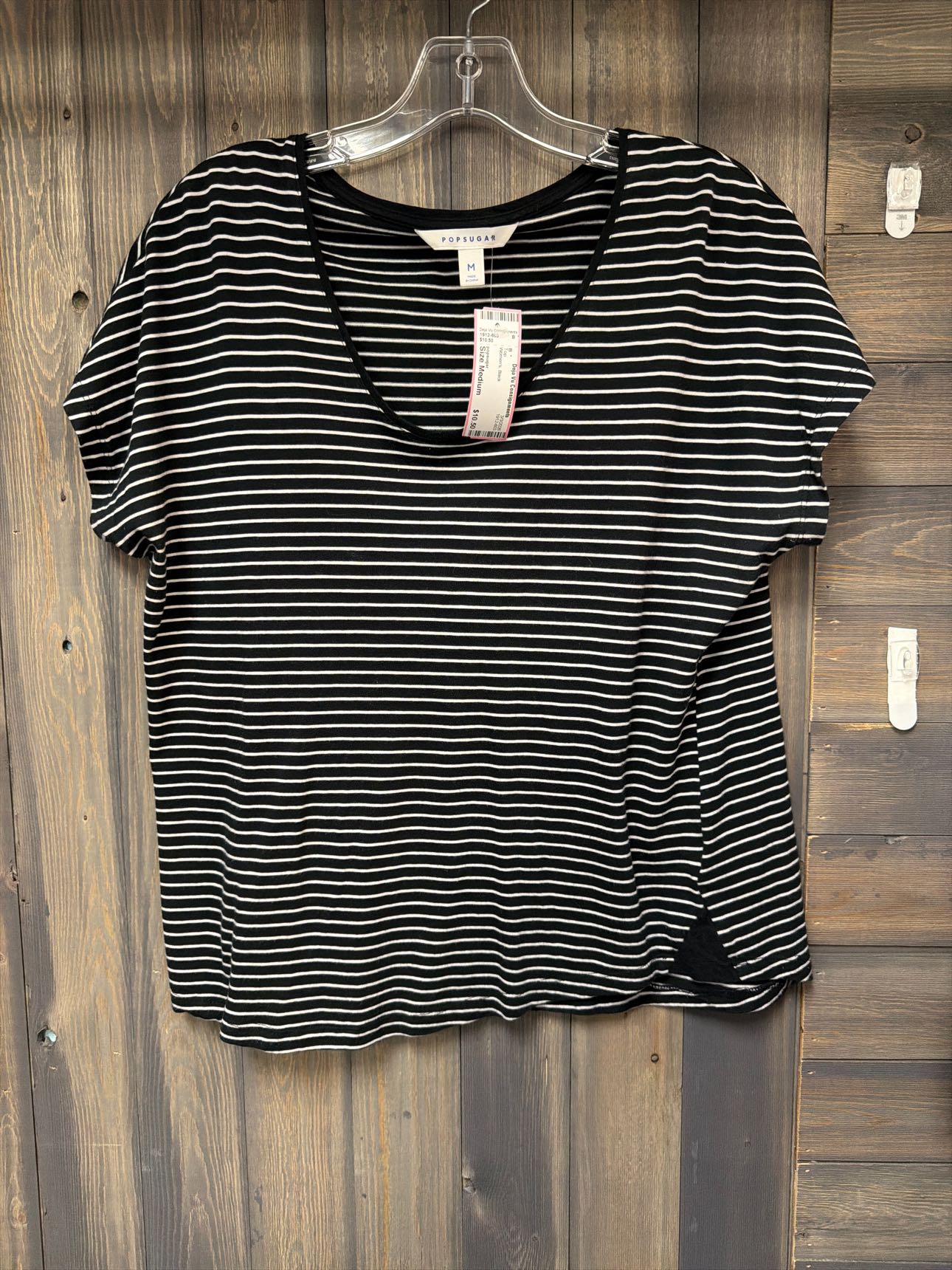 Women's Size Medium popsugar Black Top