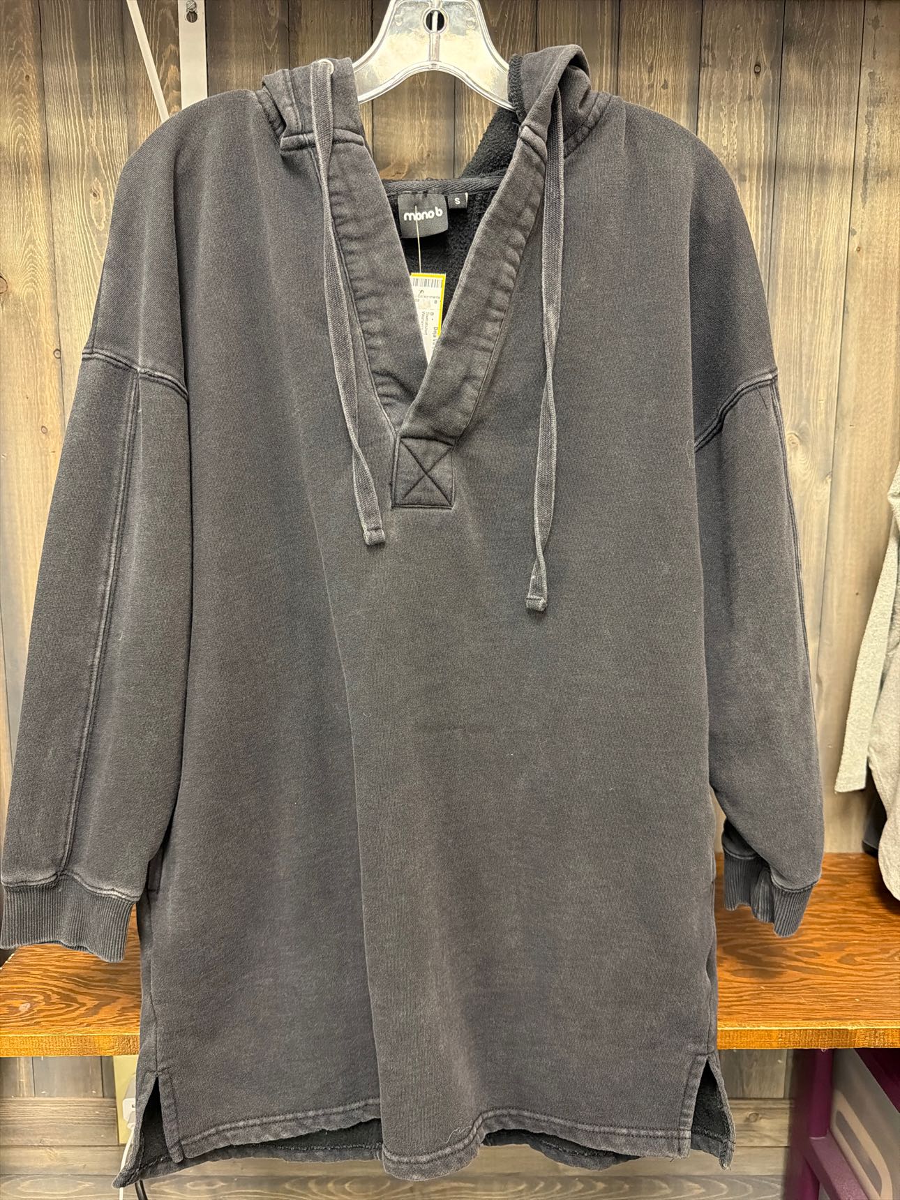 Women's Size Small Mono B Black Sweatshirt