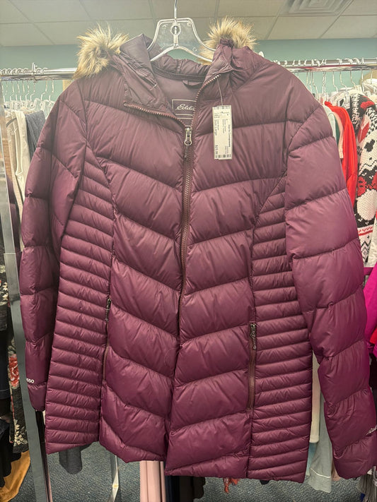 Women's Size Large Eddie Bauer Purple Winter Jacket