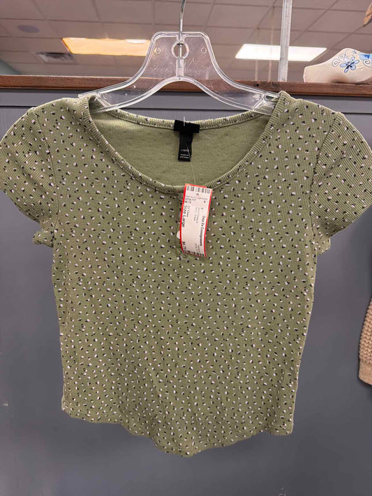 Girl's Size Large Art Class Green Short Sleeve
