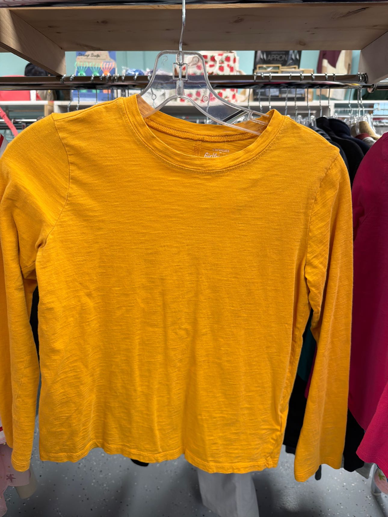 Girl's Size Large J Crew Yellow Long Sleeve