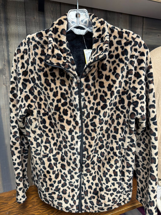 Women's Size Medium Jasmnine Rose cheetah Jackets