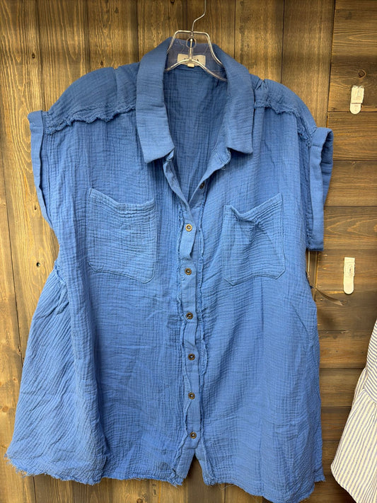 Women's Size Large Adora Blue Top