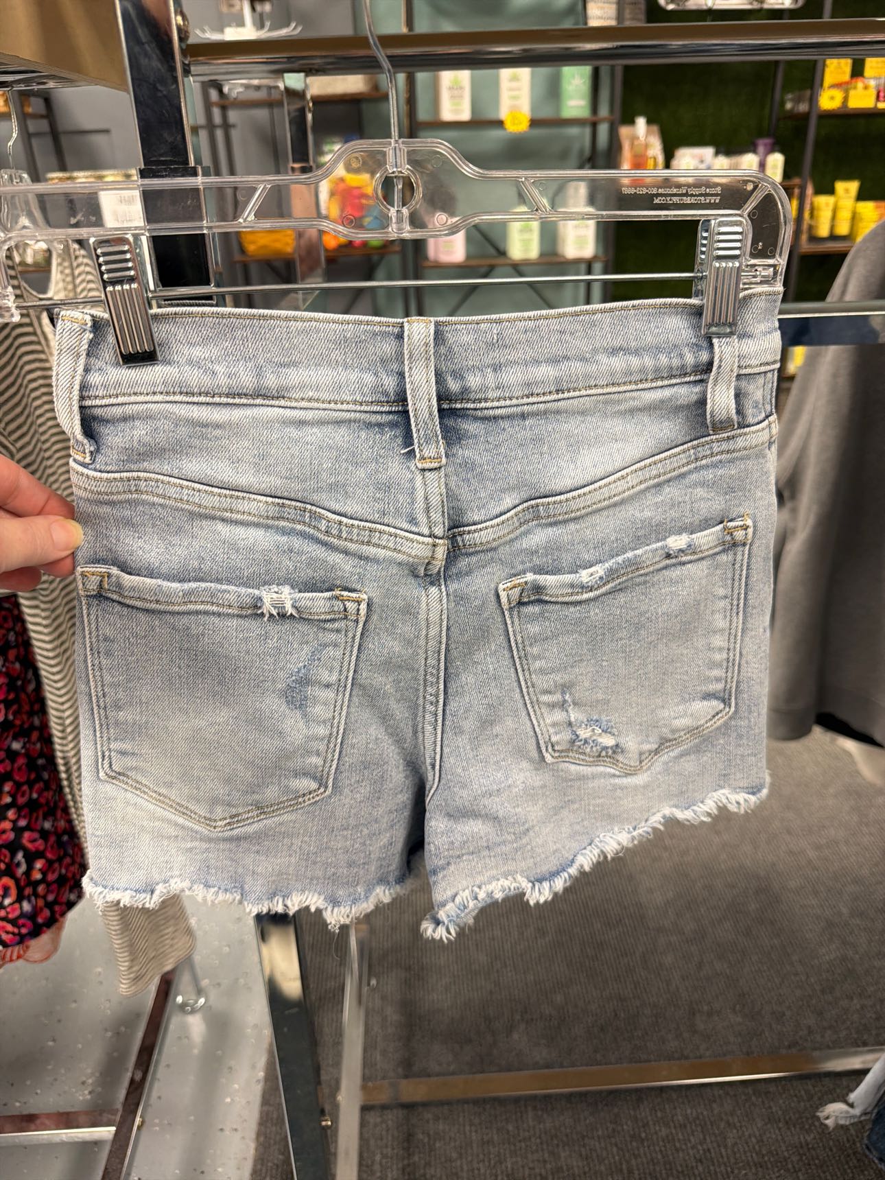 Junior's Size 23 Flying Monkey Denim Shorts