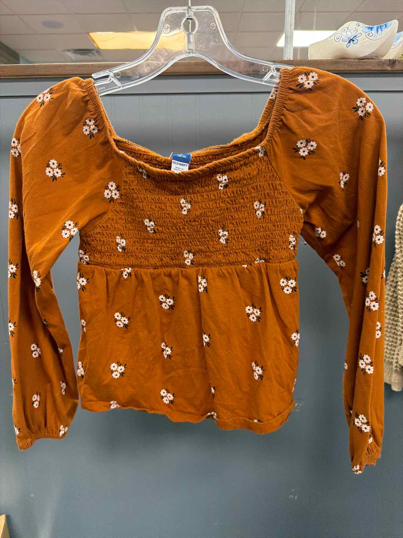 Girl's Size Large Old Navy Brown Long Sleeve