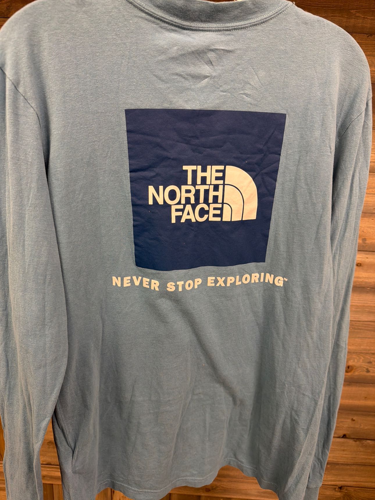 Men's Size Small North Face Blue Long Sleeve