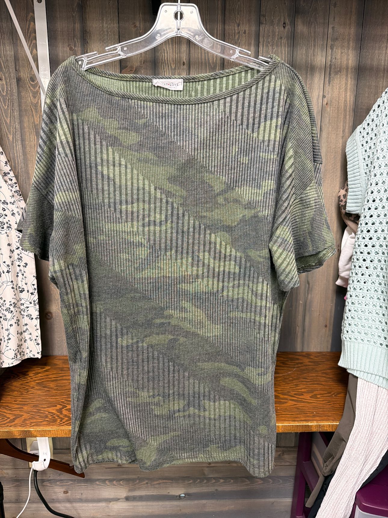 Women's Size Large First Love Green Top