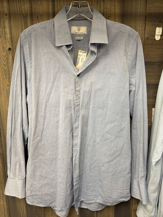 Men's Size Medium Christian Lacroix Blue Long Sleeve