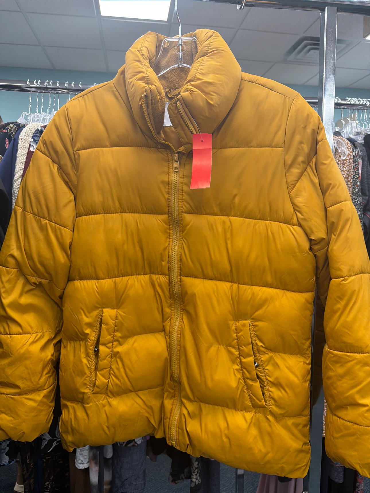 Women's Size Small Old Navy Mustard Winter Jacket