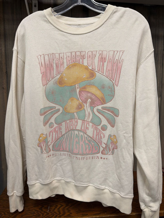 Junior's Size XS Hollister White Sweatshirt