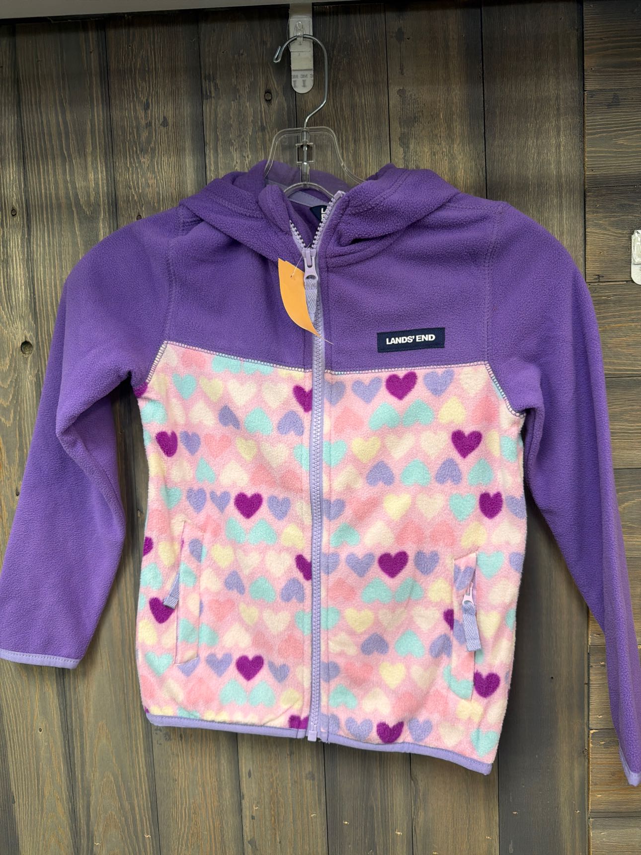 Girl's Size 6 Lands End Purple Spring Jacket
