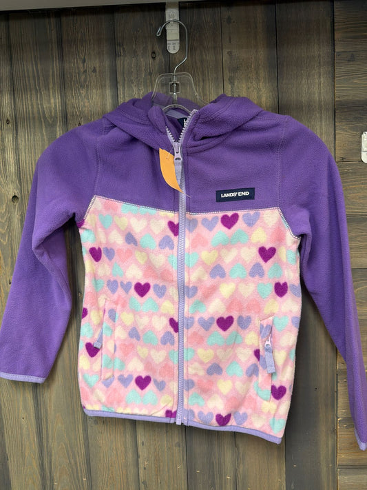Girl's Size 6 Lands End Purple Spring Jacket
