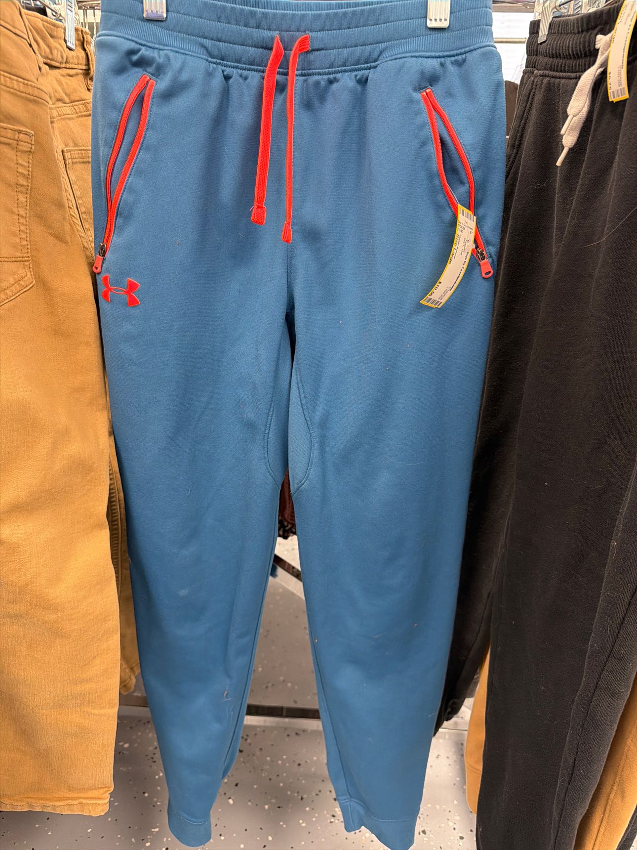 Boy's Size Large Under Armour Teal Joggers