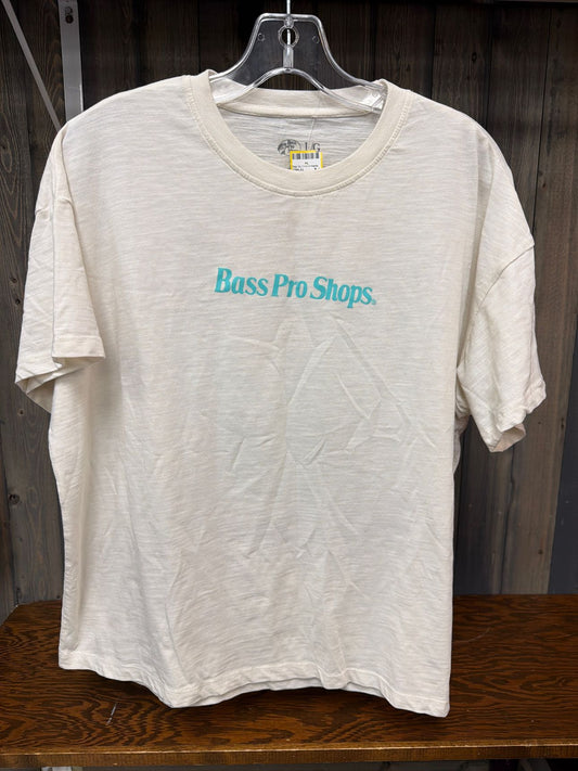 Women's Size Large Bass Pro Shop Off White Top