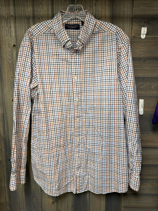Men's Size Medium Roundtree & York White Long Sleeve