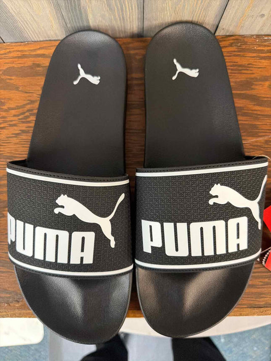 Men's Size 14 Puma Black Slides