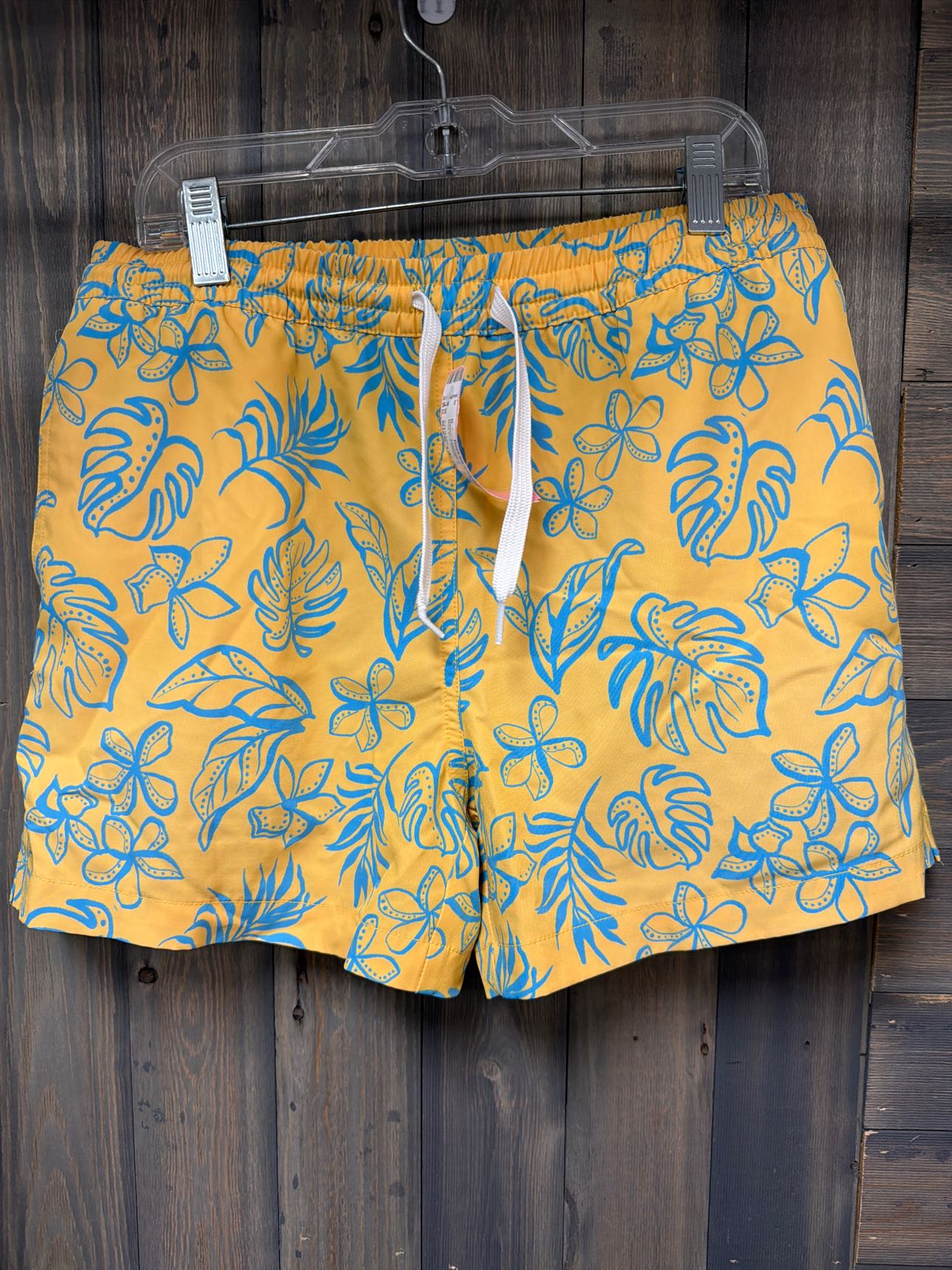 Boy's Size 14/16 Chubbie Yellow Swim Trunks