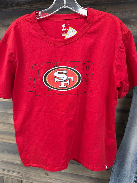 Boy's Size Large San Franciso Red Short Sleve