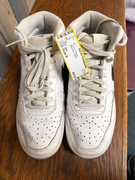 Women's Size 8 Nike White Tennis Shoes