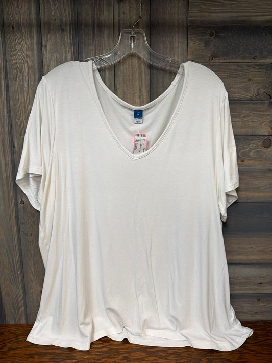 Women's Size XL Old Navy White Top