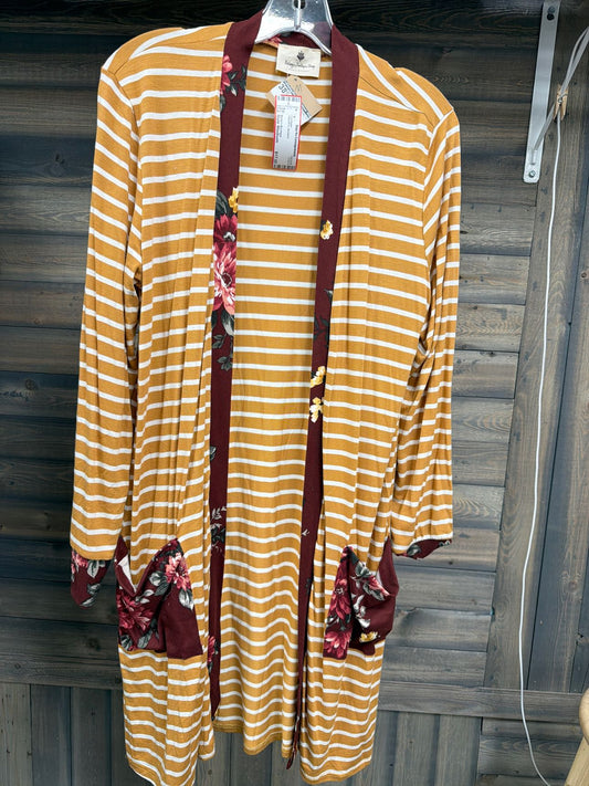 Women's Size Medium Betsy's Boutique Mustard Cardigan