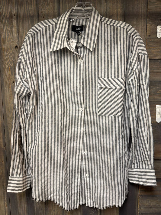 Women's Size Small Line Gray Top