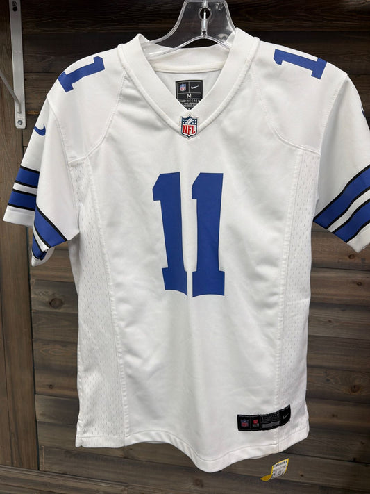 Boy's Size Medium Dallas Cowboys White Short Sleve