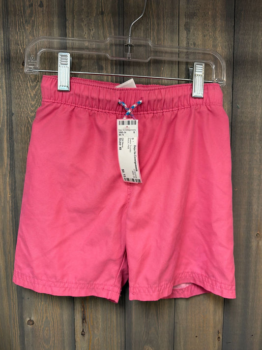 Boy's Size 4t Old Navy Pink Swim Trunks
