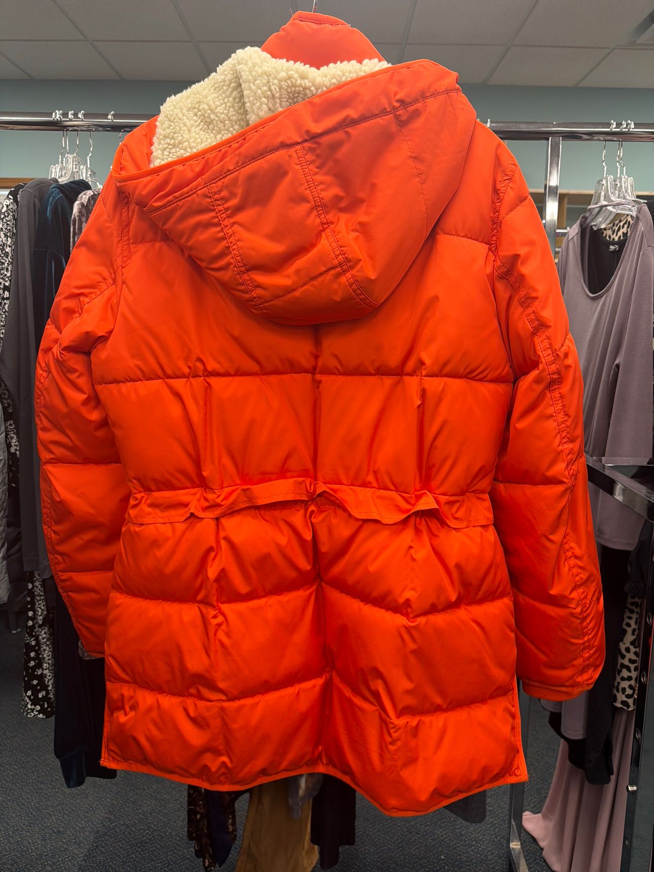 Women's Size Small J Crew Orange Winter Jacket