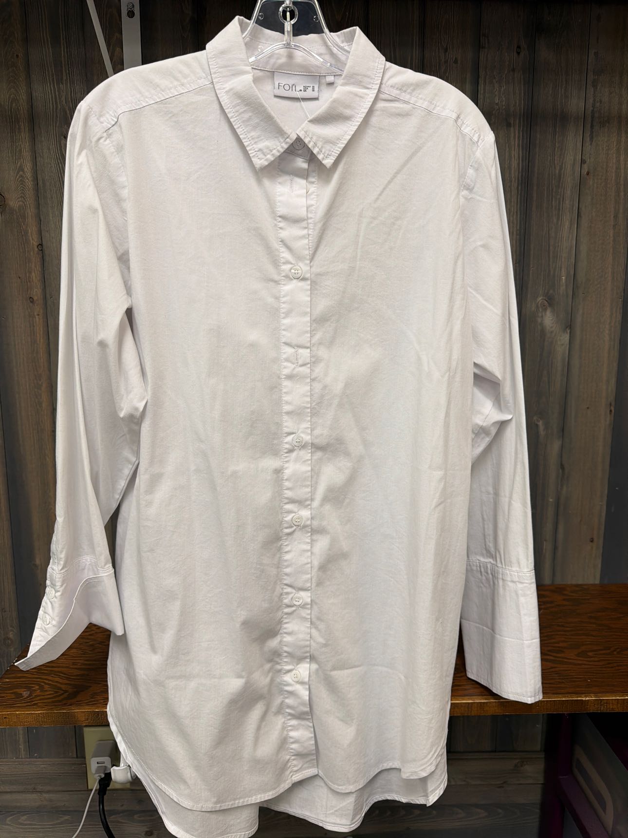 Women's Size 10 Foil White Top