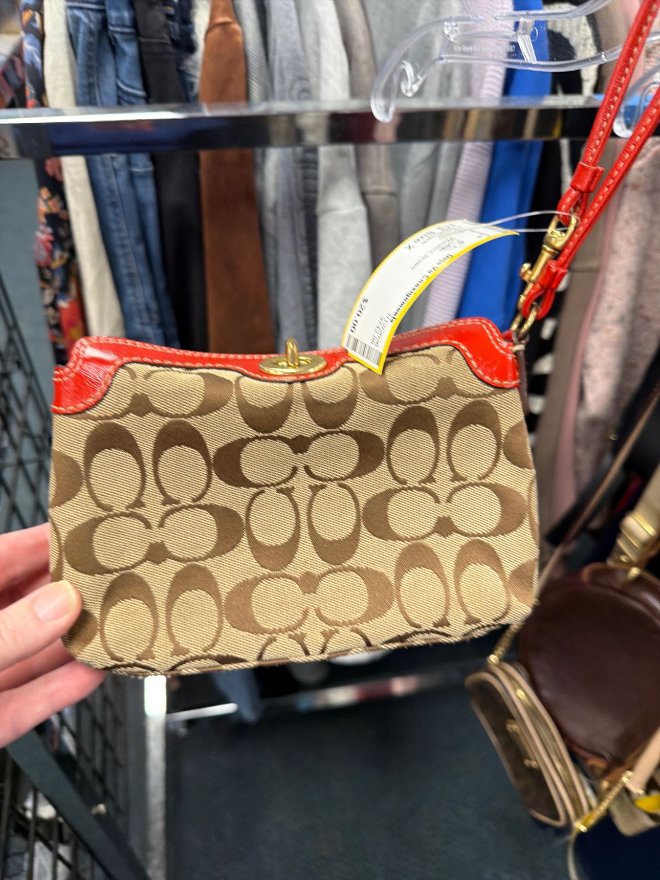 Women's Size X Coach Brown Clutch