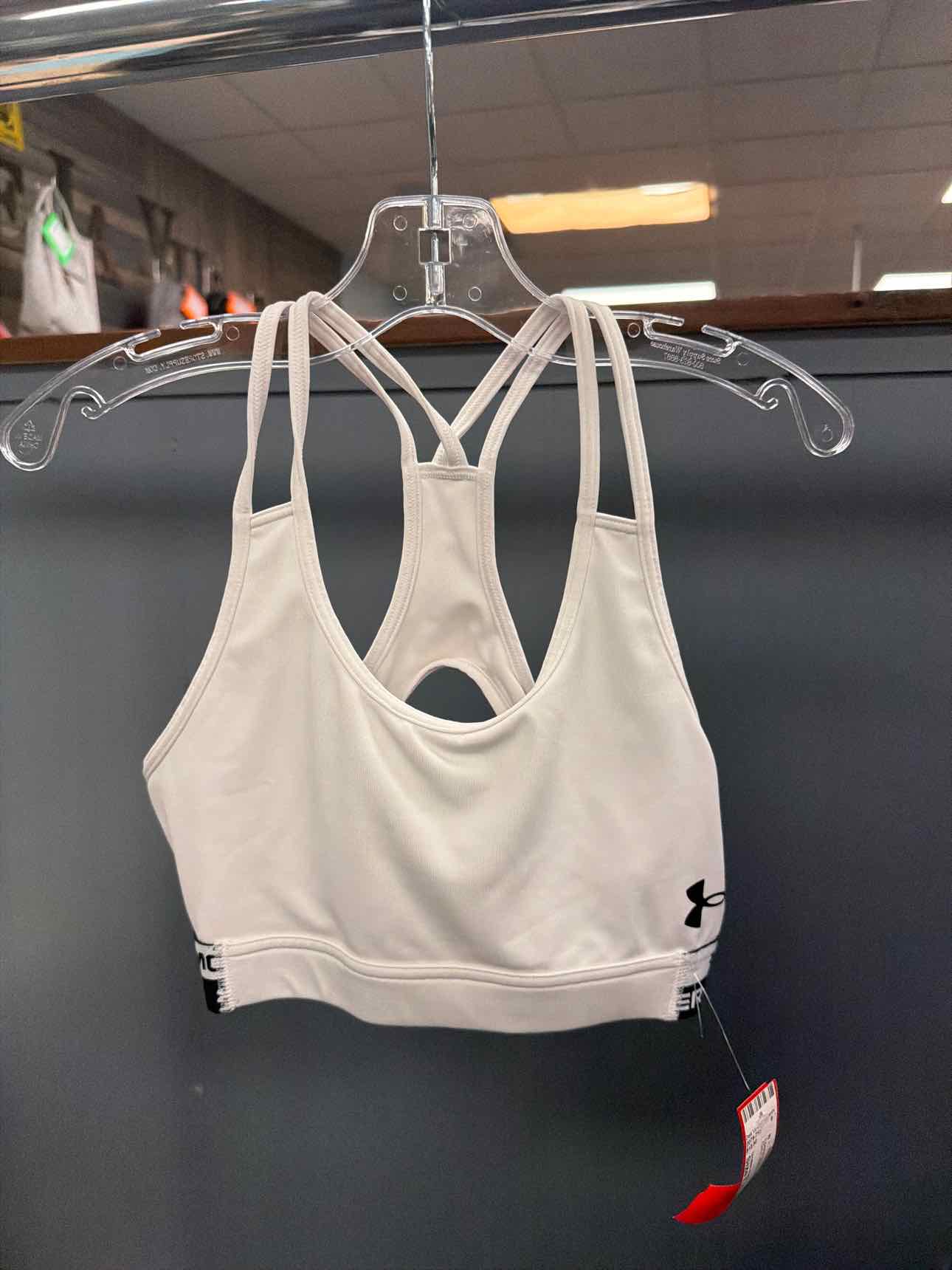Girl's Size Large Under Armour White Sports Bra