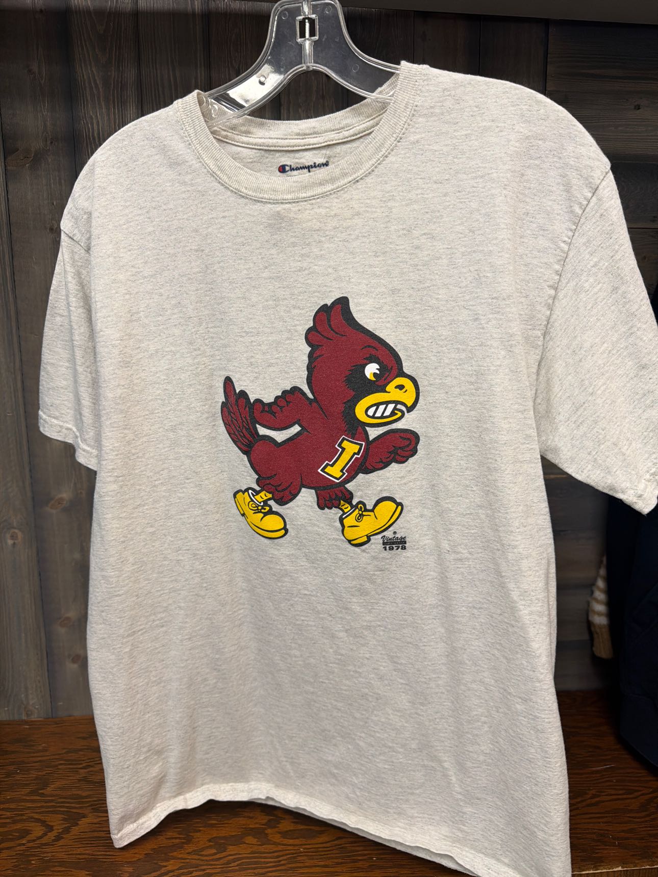 Men's Size Medium ISU Gray Short Sleeve