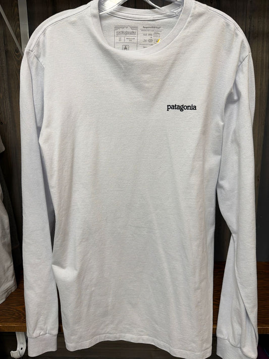 Men's Size Large Patagonia White Long Sleeve