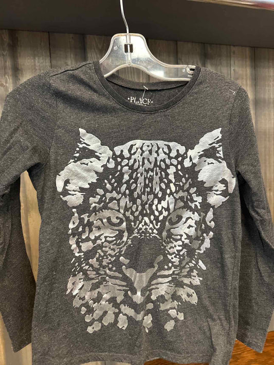 Girl's Size 7/8 Childrens Place Dark Gray Long Sleeve